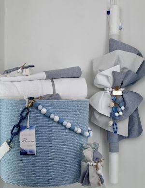 ΒΑΠΤΙΣΤΙΚΟ ΠΑΚΕΤΟ STOVA BAMBINI ΓΡΑΒΑΤΟΝΙ ΣΙΕΛ STB-05