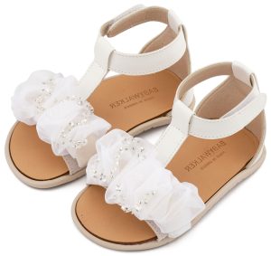 Πέδιλο με Διακοσμητικό Οργάντζας BS3601 Λευκό