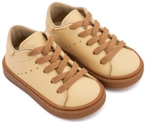 Δετό Δερμάτινο Sneaker BW 4312 Καλαμποκί