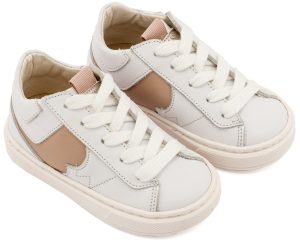 Δίχρωμο Sneaker Δετό EXC8001 Λευκό Μπεζ