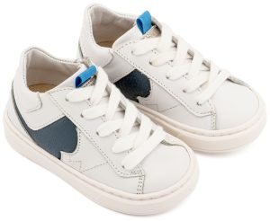 Δίχρωμο Sneaker Δετό EXC8001 Λευκό Μπλε