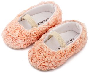 Μπαλαρινα Διακοσμημένη με Chiffon Λουλούδια MI1660 Ροζ