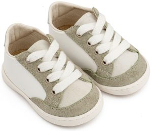 Δερμάτινο Δετό Sneakers PRΙ2120 Λευκό Μέντα