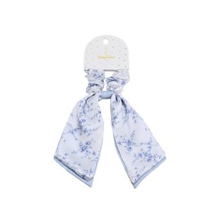 ΜΠΟΜΠΟΝΙΕΡΑ Scrunchie ΜΕ ΜΑΝΤΙΛΙ Blue Toile Soaptales st01012
