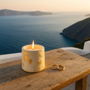 ΜΠΟΜΠΟΝΙΕΡΑ ΛΕΥΚΟ ΒΑΖΑΚΙ ΜΕ ΚΕΡΙ ΚΑΙ ΦΥΛΛΑ ΧΡΥΣΟΥ 24022a