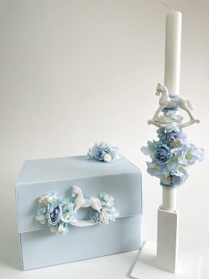 ΣΕΤ ΒΑΠΤΙΣΗΣ ΜΠΛΕ ΚΑΡΟΥΖΕΛ a26-002