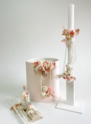 ΣΕΤ ΒΑΠΤΙΣΗΣ ΚΑΛΑΘΙ Teddy Bear Boho ΑΡΚΟΥΔΑΚΙ k26-006