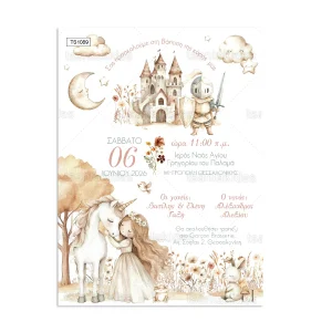 ΠΡΟΣΚΛΗΤΗΡΙΟ ΒΑΠΤΙΣΗΣ ΠΡΙΓΚΙΠΙΣΣΑ ΚΑΙ ΙΠΠΟΤΗΣ ts1089