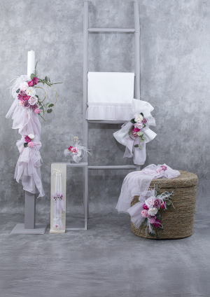 Σετ Βάπτισης "Ethereal Floral Hoop" e733