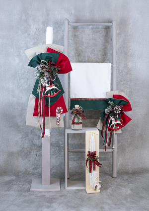 Σετ Βάπτισης "Χριστουγεννιάτικο Αλογάκι" e730