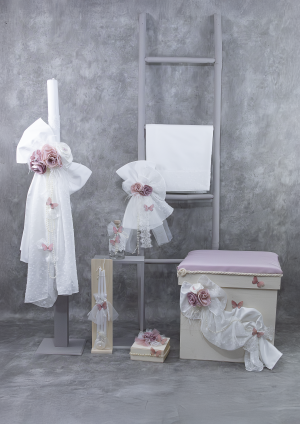 Σετ Βάπτισης "Pink Butterflies" e743